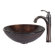 Kraus Copper Illusion Glass Vessel Sink and Riviera Faucet