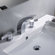 Kraus Bathroom Combos Widespread Waterfall Illusio Faucet with Double Handles