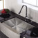 Kraus 30 inch Single Bowl Stainless Steel Kitchen Sink with Chrome Kitchen Faucet and Soap Dispenser