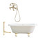 Giagni Portsmouth 60" Dual Tub with Wall Mount Faucet