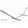 Algoma Net Company 2-Point Jumbo Center-Beam Tubular Steel Hammock Stand