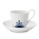 Royal Copenhagen Blue Fluted Mega 8.25 oz. Cup and Saucer