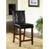 Hokku Designs Serene Leatherette Parson Counter Height Chair in Dark Espresso (Set of 2)