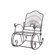 International Caravan Iron Patio Sun Ray Bronze Rocking Chair