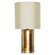 Babette Holland Pillar Table Lamp with Pebble Shade in Champagne Shadow