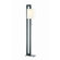 Lite Source Benito  Floor Lamp in Black and Polished Steel