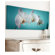 Graham & Brown Teal Orchid Canvas