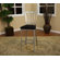 American Heritage Alexa Stool in Silver with Black Microfiber