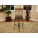 American Heritage Helena Stool in Bronze with Brick Leather