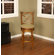 American Heritage Livingston Stool in Sienna with Harvest Fabric