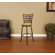 American Heritage Madera Stool in Coco with Camel Microfiber