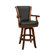 American Heritage Napoli Stool with Black Leather