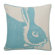 Thomas Paul Bunny Linen Pillow in Aqua