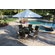 Hospitality Rattan Grenada Patio 7 Piece Round Glass Dining Set