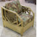 Hospitality Rattan Cancun Palm Lounge Chair with Cushion