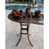 Hospitality Rattan Outdoor Slatted Aluminum Round Pub Bar Table