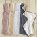 Coyuchi Mini Stripe Cotton and Linen Hooded Towel Baby