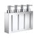 Smedbo Outline Four Containers Soap and Lotion Dispenser in Polished Chrome