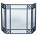 Uniflame Corporation 3 Panel Wrought Iron Fireplace Screen with Diamond Design