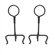 Uniflame Corporation Ring Swirl Andirons
