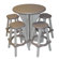 Leisure Accents 5 Piece Bar Height Dining Set
