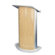 AmpliVox Sound Systems Hardrock Maple Lectern with Satin Anodized Aluminum