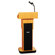 AmpliVox Sound Systems Executive Adjustable Sound Lectern, Column, 24w x 17-1/2d x 36-44h, Medium Oak                                               