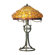 Dale Tiffany Grundy Two Light Table Lamp in Antique Bronze