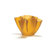 FontanaArte Cartoccio Vase Frosted Glass in Yellow
