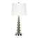 Kenroy Home Baubles Table Lamp in Brushed Steel - Set of Two