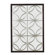 Kenroy Home Gable Wall Mirror in Walnut with Silver Trellis