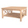 International Concepts Unfinished Wood Hampton Coffee Table
