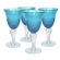Artland Iris Goblet Turquoise (Set of 4)