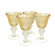 Artland Iris Wine Glass in Citrine (Set of 4)