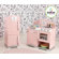 KidKraft Pink Retro Kitchen & Refrigerator