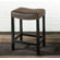 Armen Living Tudor Wrangler Backless Barstool in Brown
