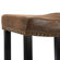 Armen Living Tudor Wrangler Backless Barstool in Brown