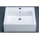 Ronbow Square Ceramic Vessel Sink with Overflow in White