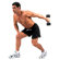 Cap Barbell Rubber Coated Hex Dumbbell with Contoured Chrome Handle