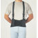 Allegro Black Economy Belt 8" Back Support W/Suspenders Size Medium 32" To 38"