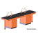 Diversified Woodcrafts Single Faced 4 Student Island Workstation