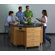 Diversified Woodcrafts 54" Wide Octagon Workstation With Drawer Base