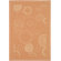 Safavieh Courtyard Terracotta/Natural Circle Rug