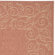 Safavieh Courtyard Rust/Sand Leaves Rug