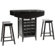 Safavieh Soren Drop Leaf Pub Table in Dark Espresso (Set of 3)