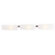 Access Lighting Boron  Vanity Light with Opal Glass in Brushed Steel