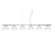 Besa Lighting Brella 6 Light Linear Pendant