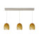 Besa Lighting Lucia 3 Light Pendant with Bar Canopy