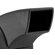 Commercial Zone 50-Gallon Hex Waste Container with Drive-Through Lid in Black