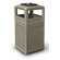 Commercial Zone 38 Gallon Square Waste Container with Ashtray Dome Lid